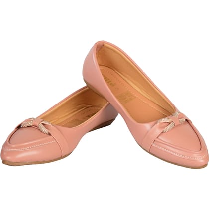 ELITE Women's Casual Ballet Flats | Sandal - Peach