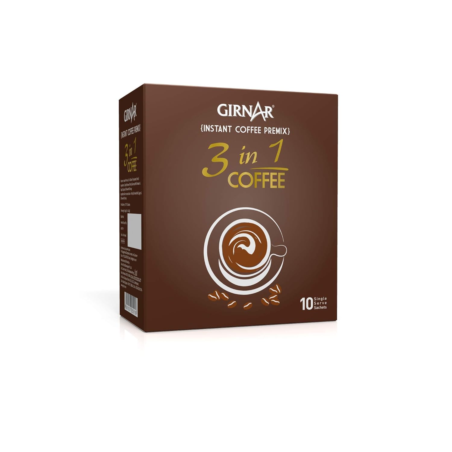Girnar Instant Premix 3 In 1 Coffee, 10 Sachets