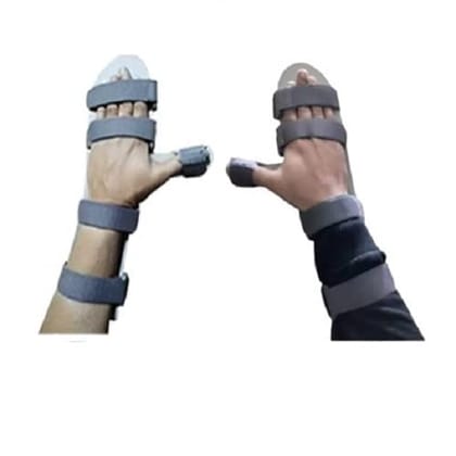 Helrdx Cock Up Splint Palm Support Elbow Support Hand Support For Wrist Hand Full Cockup Stroke & Paralysis Splint |30CM | Free Size (Combo (R+L))