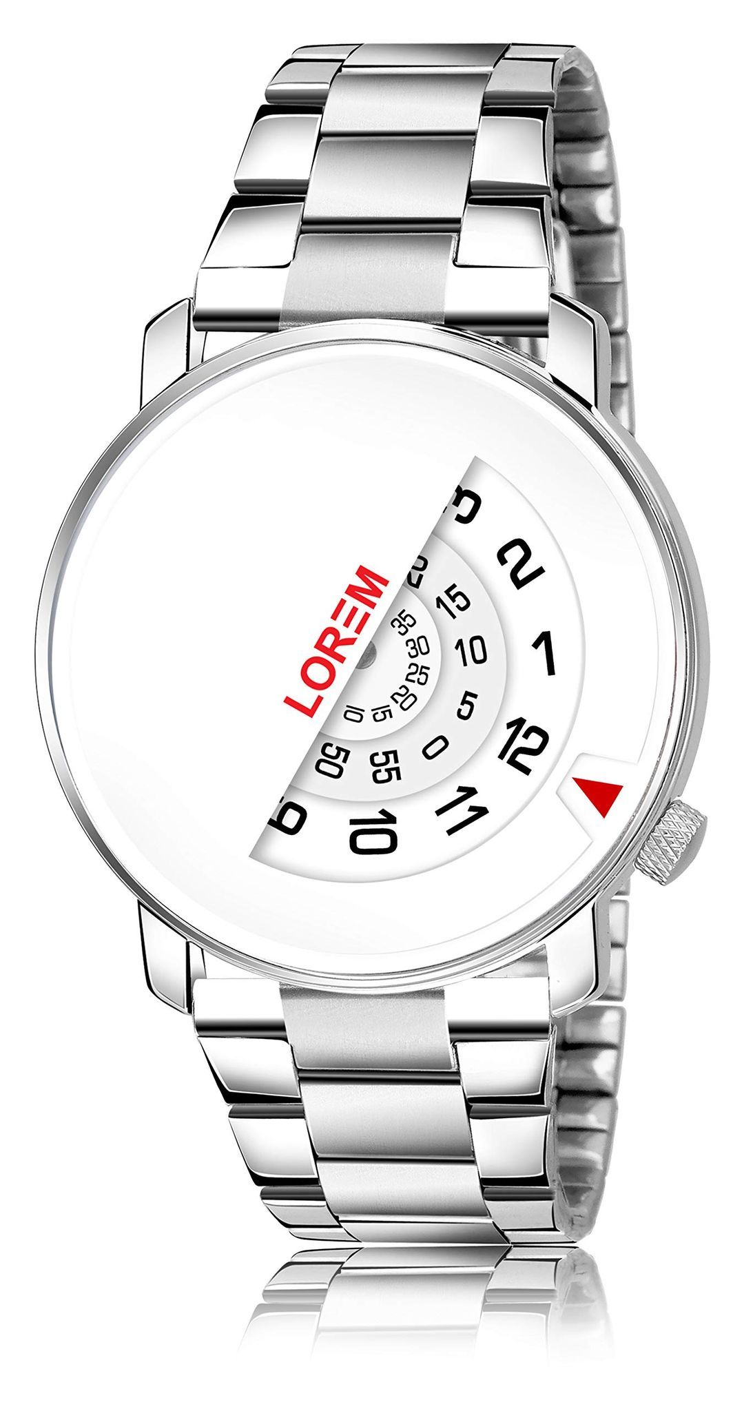 LOREM White Attrective Analog Watch for Men LR106-UF