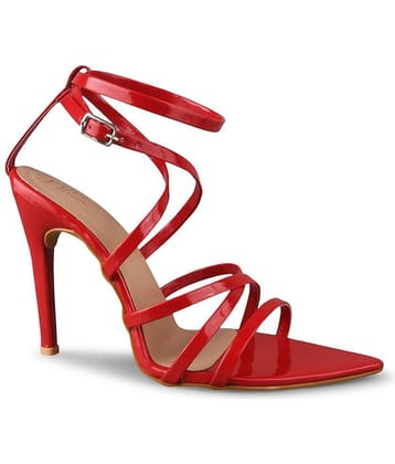 JM Looks Red Women's Sandal Heels