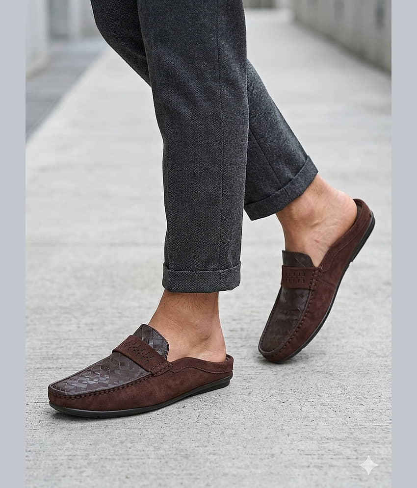 Sir Corbett SS26 Men's Casual Mules Brown Men's Mules Shoes