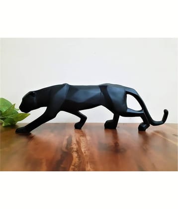 AFTERSTITCH jaguar idol cheeta statue for home and office decor panther Showpiece  25cm
