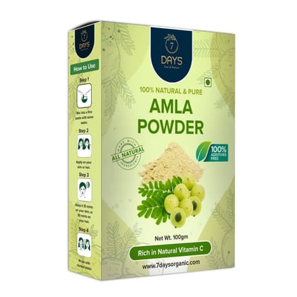 7Days Amla Natural Powder for Skin and Hair Care (100gm)