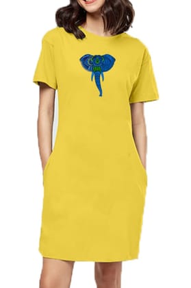 T-shirt Dress With Pockets - Elephantastic (4 Colours) (Slim Fit)