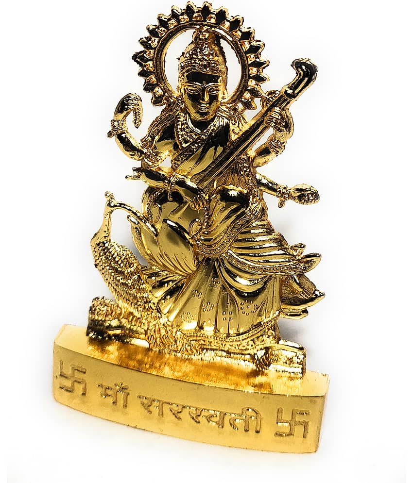 Shri Astha Vinayak Iron Goddess Saraswati Idol ( 1.2 cm )
