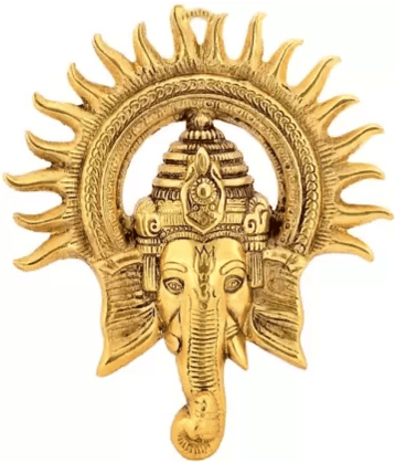 PAYSTORE - Aluminium Lord Ganesha Idol Hanging Showpiece( 20 cm )