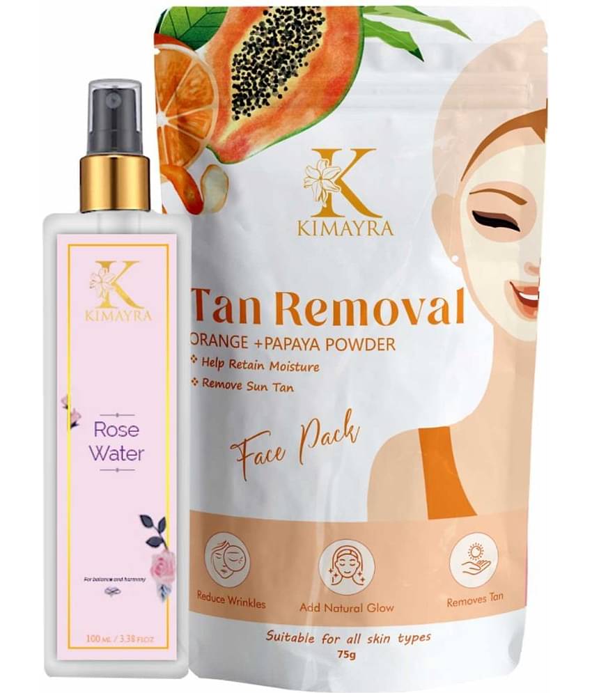 ORANGE+PAPAYA FACEPACK & ROSE WATER COMBO FOR GLOWING SKIN