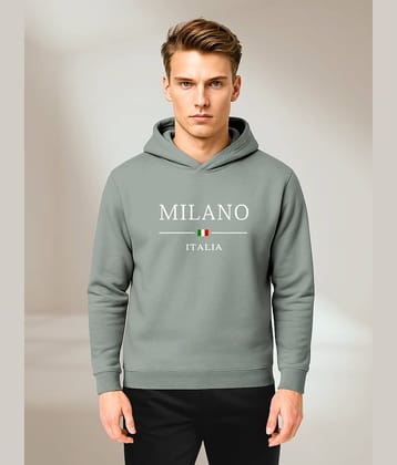 BULLMER Trendy Cotton Blend Sweatshirt for Men | Stylish Full Sleeve Mens Sweatshirts & Hoodies for Winter Wear_Olive