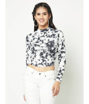 Glito Women's Polyester Crop Top ( Black )