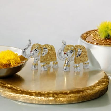 Polyresin Elephant Decor Piece - Set of 2 perfects gifts for home, offices and special occasions Polyresin Elephant Decor Piece - Set of 2 perfects gifts for home, offices and special occasions