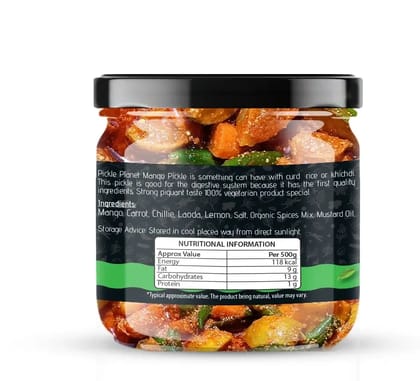 Pickle Planet Mix Pickle | Homemade Pickle | Authentic, Tangy & Delicious Taste | No Artificial Color and Flavors | Gluten Free | Mix Achar (250g) Pickle Planet Mix Pickle | Homemade Pickle | Authentic, Tangy & Delicious Taste | No Artificial Color and Flavors | Gluten Free | Mix Achar (250g)