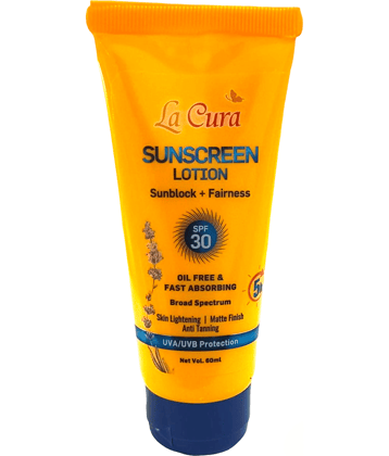 La Cura SPF 30 Sunscreen Lotion For All Skin Type ( Pack of 1 )