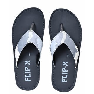 Flip-X Mens Stylish Camo Slippers Durable Lightweight Slippers with Strong TPR Sole