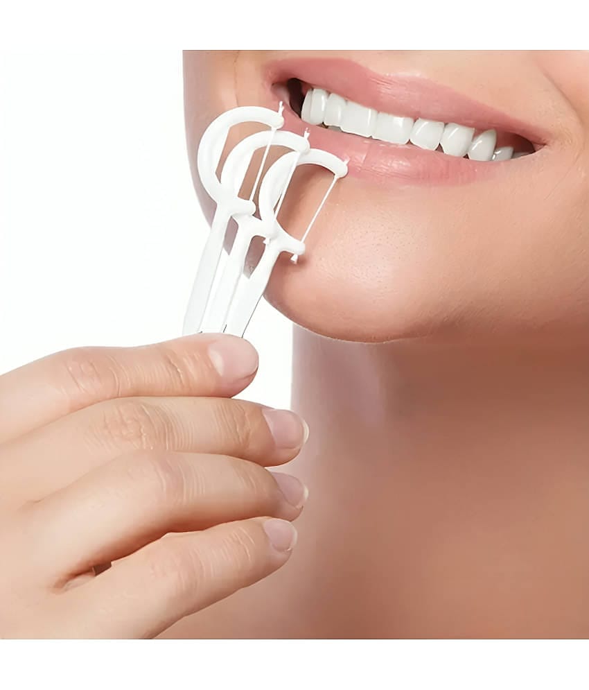 3 in 1 Tooth Cleaning Fresh Dental Floss,Oral Care Teeth Flossing Thread Toothpicks Stick Set of 20