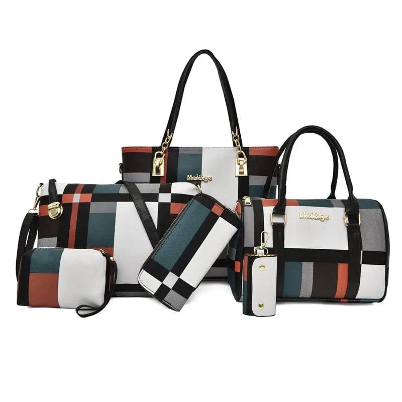 Fashion Ladies Bag Handbags Sets 6 In 1 Handbag For Women