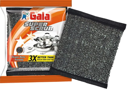 Gala Super Scrub Set (Pack Of 12, Black) Gala Super Scrub Set (Pack Of 12, Black)