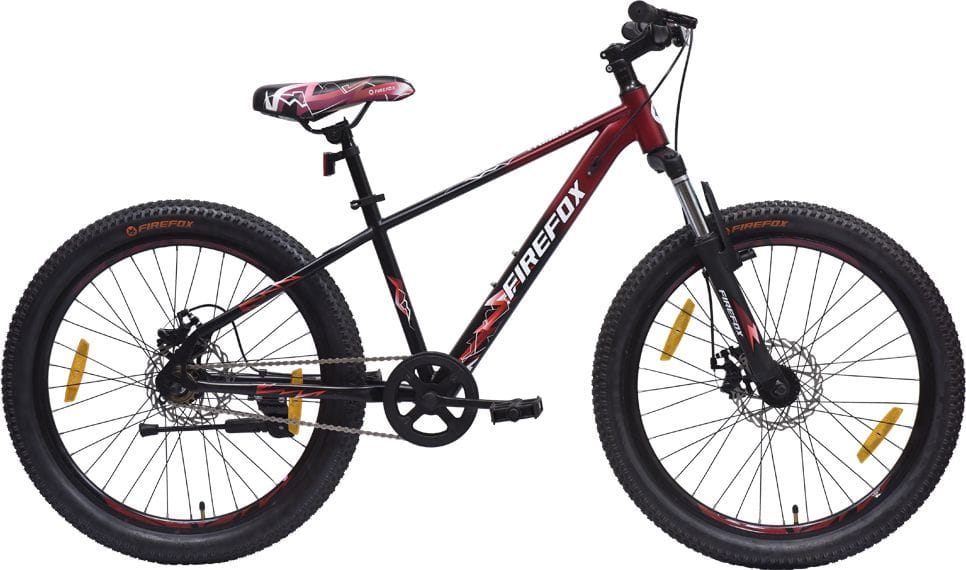 FIREFOX Tremor X 24D Mountain Cycle (Single Speed, Red, Only Front Suspension)