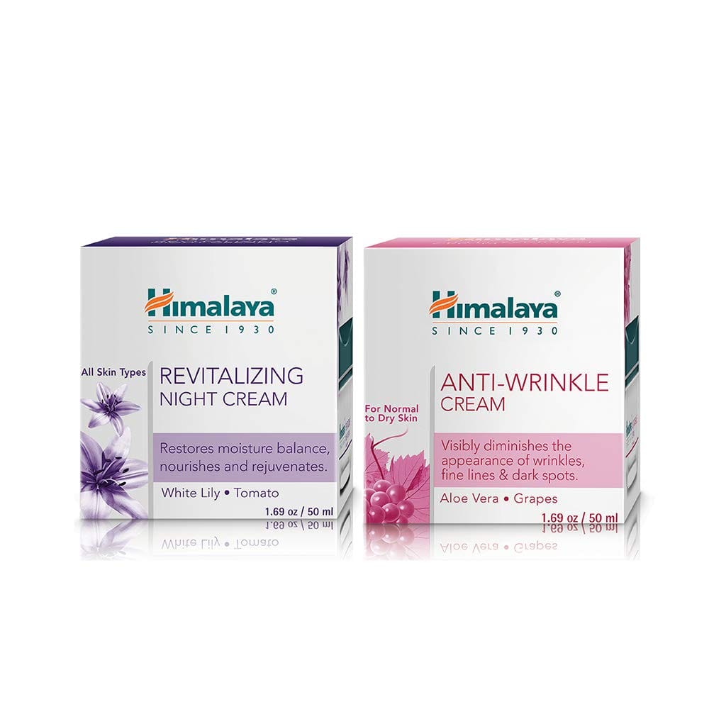 Himalaya Herbals Revitalizing Night Cream, 50ml and Himalaya Herbals Anti-Wrinkle Cream, 50g Himalaya Herbals Revitalizing Night Cream, 50ml and Himalaya Herbals Anti-Wrinkle Cream, 50g - 50gm