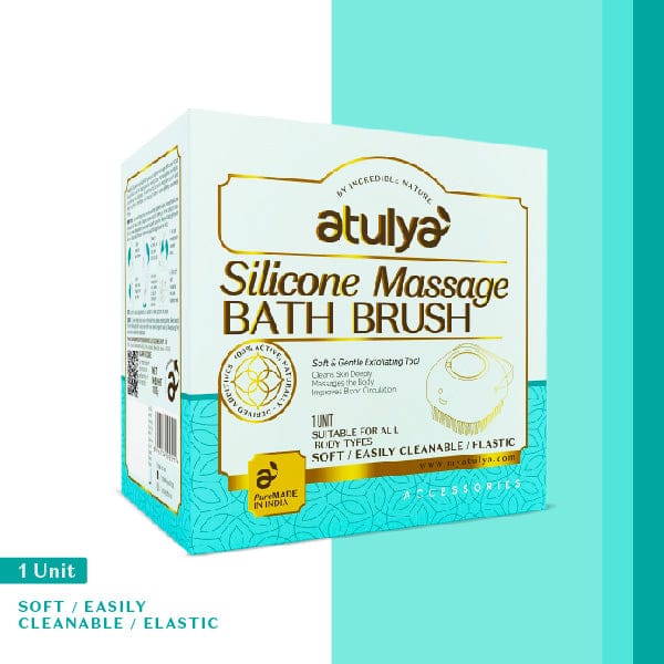 Atulya Silicone Massage Bath Brush | Gentle Exfoliation Tool