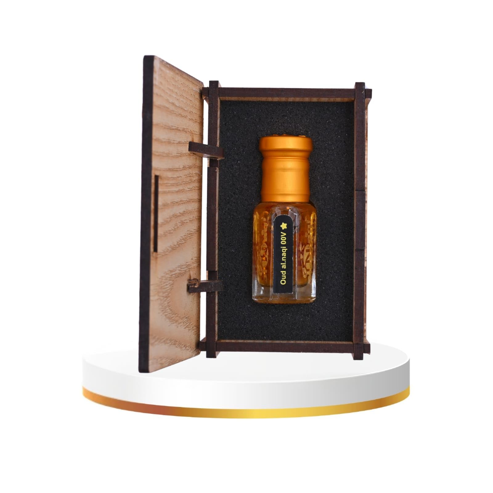 alnaqi fragrances Oud Alnaqi 00V - Original Attar, Alcohol Free Pure Oudh Attar, Long Lasting Best Perfume for Men, Premium Luxury-Travel-Ittar