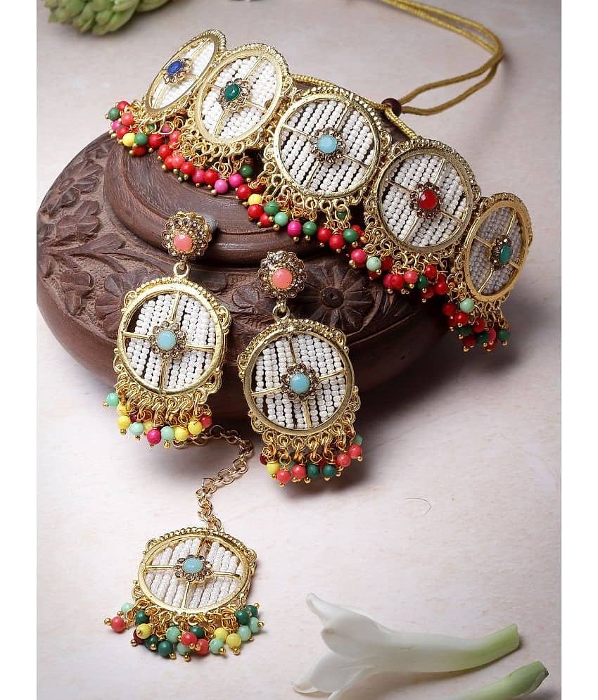 Sukkhi Multicolor Alloy Necklace Set ( Pack of 1 )