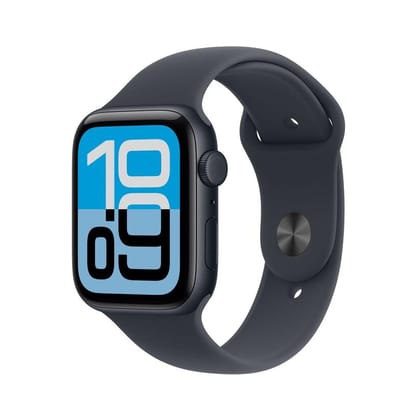 Apple Watch SE GPS + Cellular 44mm Midnight Aluminium Case with Midnight Sport Band - M/L