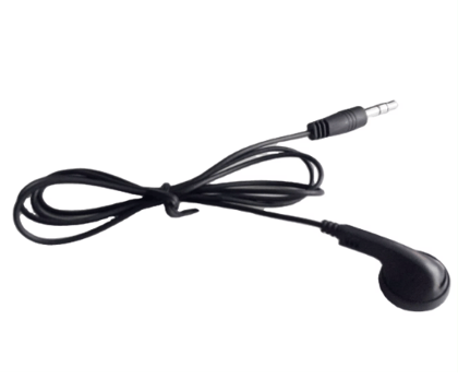 Wired Earphone 3.5mm Single Side (Black)
