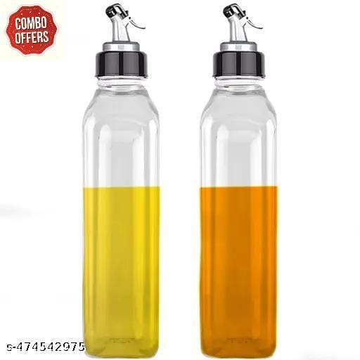 Oil dispenser 1000milliliters pack of 2 clear 1 l