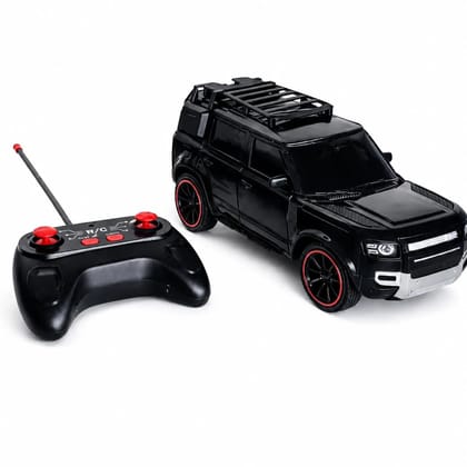 Braintastic RC Defender Remote Control Off-Road SUV Car for Kids, 2.4GHz Rechargeable RC Toy Car with LED Lights, Full Function, High-Speed Racing Vehicle for Boys & Girls Age 3+ (Black) Braintastic RC Defender Remote Control Off-Road SUV Car for Kids, 2.4GHz Rechargeable RC Toy Car with LED Lights, Full Function, High-Speed Racing Vehicle for Boys & Girls Age 3+ (Black)