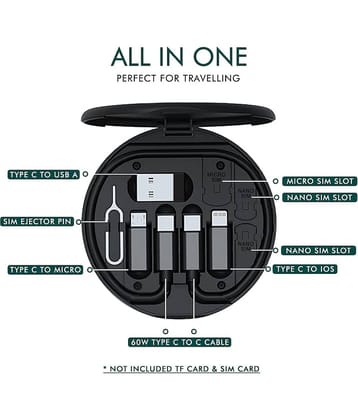 UTTU Black 5 A Type C Cable 0.3 Meter