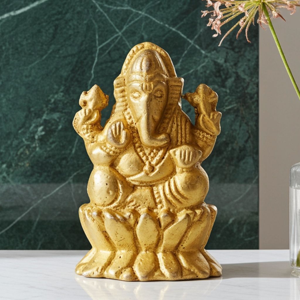 Brass Showpiece Ganesh Ji Statue (BSMAS858 A)