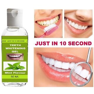 Teeth Whitening Gel Just In 10 Second With Mint Flavour Teeth Whitening Liquid  (50 ml)