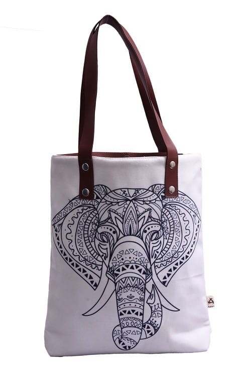 Printed Astara Polycotton Tote Bag