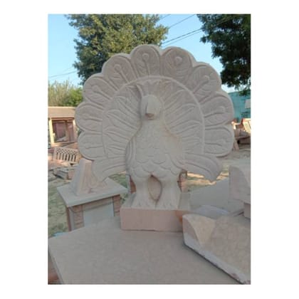 Peacock Stone Statue