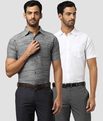 DESHBANDHU DBK - Multicolor Cotton Regular Fit Men's Formal Shirt ( Pack of 2 )