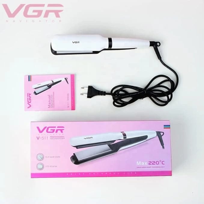VGR V-511 Hair Straightener For Women, White