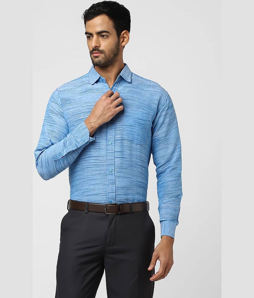 DESHBANDHU DBK - Blue Cotton Regular Fit Men's Formal Shirt (Pack of 1)