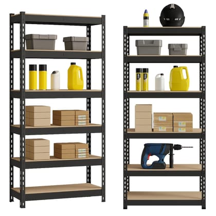 Panchhi Store 2 Shelf Kitchen Organizer Rack Adjustable Heavy Duty Boltless Metal Storage Rack for Multipurpose Use Shelving for Home, Garage, Office & Shop with Iron Frame Panchhi Store 2 Shelf Kitchen Organizer Rack Adjustable Heavy Duty Boltless Metal Storage Rack for Multipurpose Use Shelving for Home, Garage, Office & Shop with Iron Frame