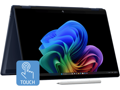 HP OmniBook X Flip Next Gen AI PC, Intel® Core™ Ultra 7 processor, UWVA touch display with Intel® Arc™ Graphics, 32 GB LPDDR5x-8533 RAM, 1 TB SSD Hard Drive, Blue, 14-fm0029TU.