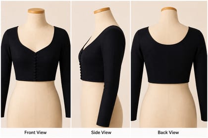 Pure cotton, Black blouse | Full sleeve Blouse| daily wear