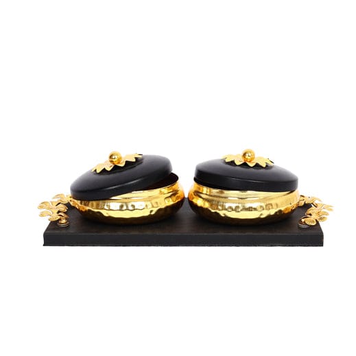 Handcrafted Decorative Bowl Set with Tray