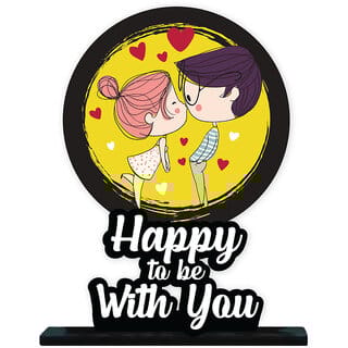 Homeberry Happy To Be With You - Table Decorative Miniature