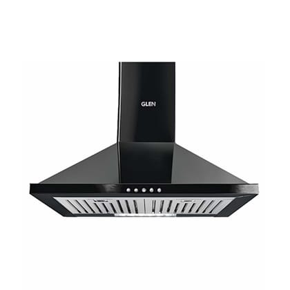Electric Kitchen Chimney, Pyramid Shape Baffle filters 60cm 1000 m3/h -Black (6021 BL)