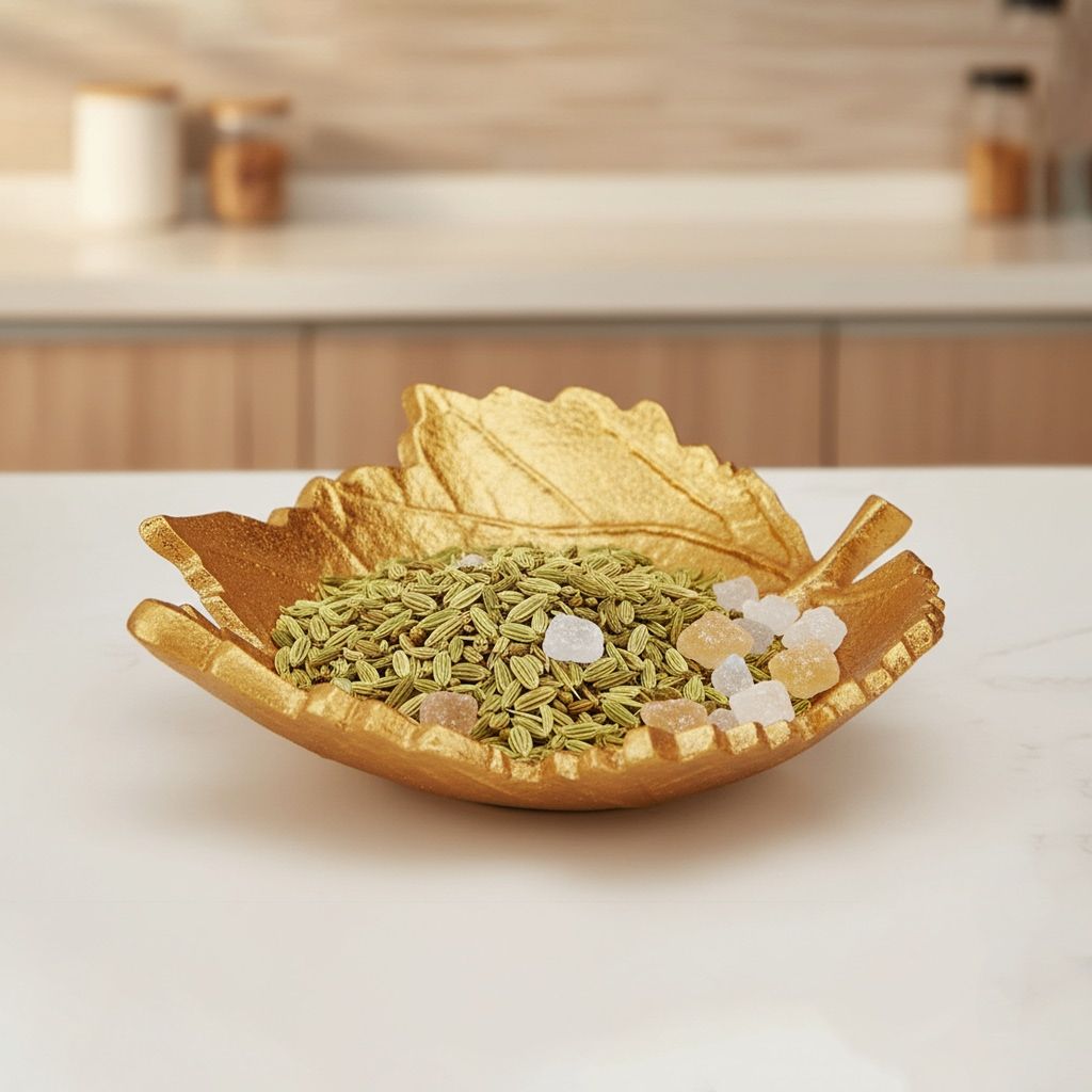 Aluminium Decorative Leaf Gold Plated (AMAS098)