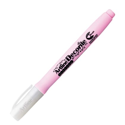 Artline Decorite Metallic Pearl Brush Marker Pack of 12 (Pink Colours) | Popular Choice For Artists And Crafters