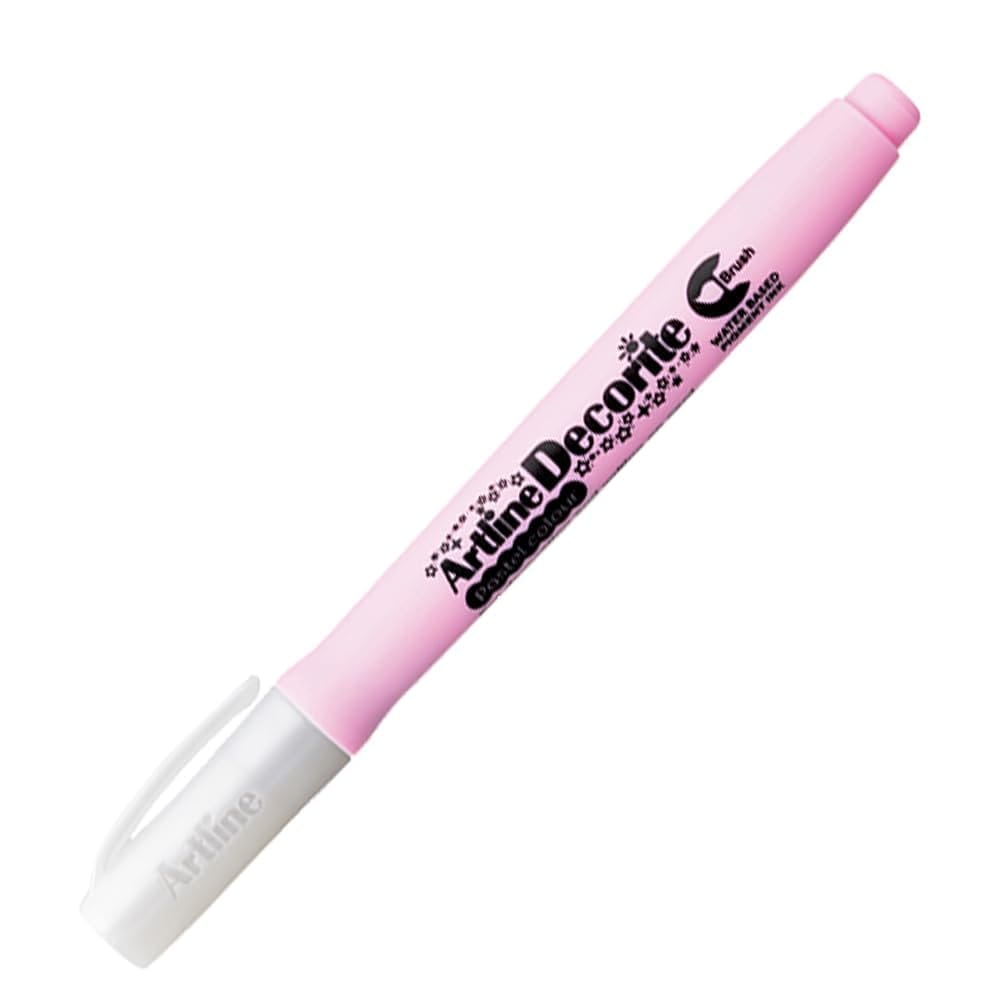 Artline Decorite Metallic Pearl Brush Marker Pack of 12 (Pink Colours) | Popular Choice For Artists And Crafters