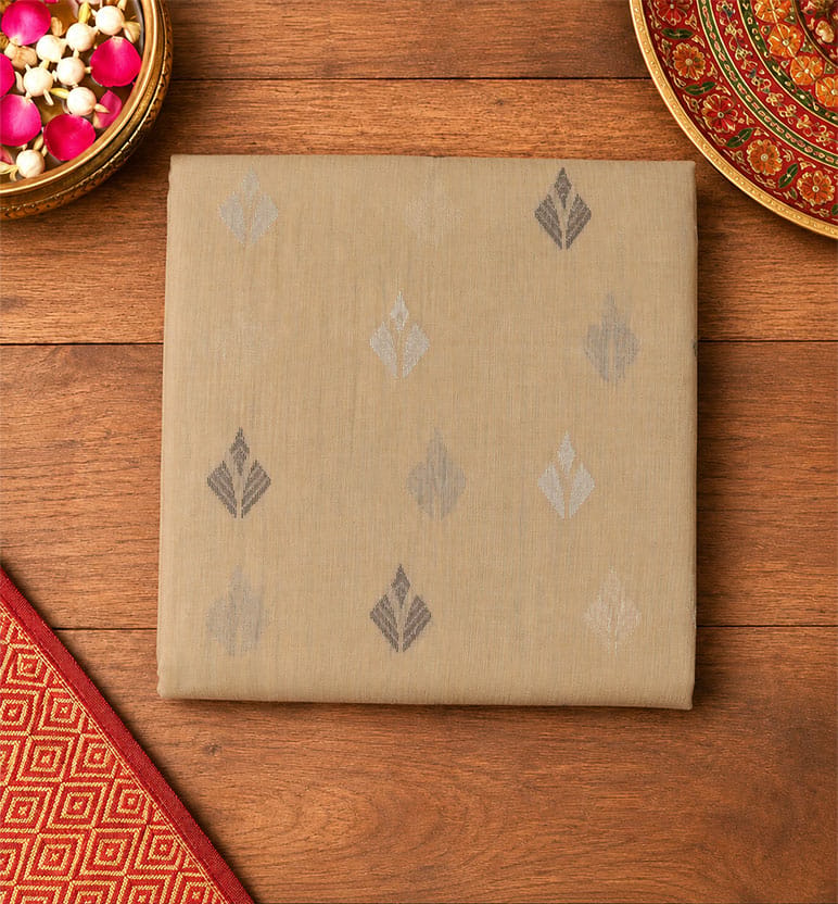Handloom Chanderi Cotton By Silk Saree