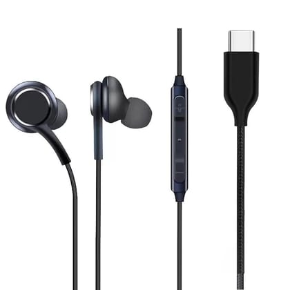 Headphones | Type-C compatible | Metallic design, with mic and volume controller