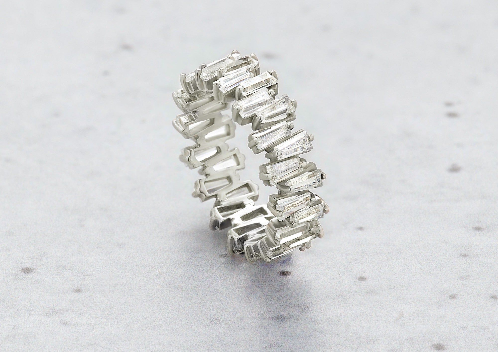 Tapering Radiance Eternity Ring